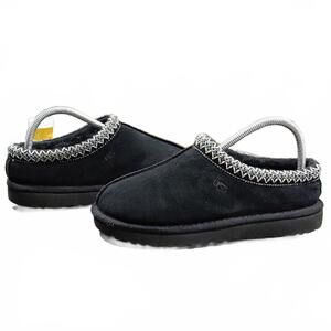 these have sold! Tasman Slipper, Black Suede, UGGBraid Collar . Great Cond...